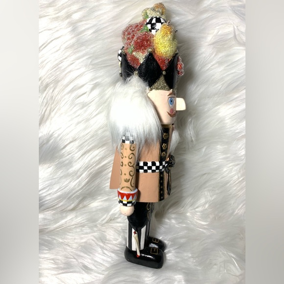 MacKenzie-Childs Della Robbia Sugared Nutcracker NEW WITH DEFECT - Picture 4 of 9